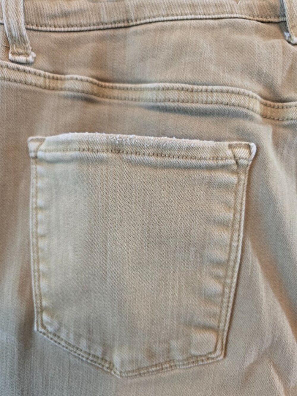 COTTON BLEND BOOTCUT JEANS VERVET BRAND TAN DISTRESSED SIZE 30 - Picture 9 of 11